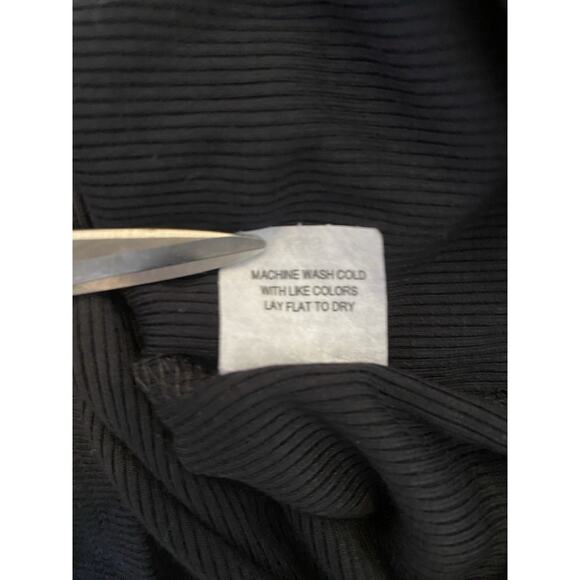 NWT JOAH BROWN Black V-Neck Racerback Tank XS/S Ribbed Sexy USA Designer Casual - Picture 7 of 9